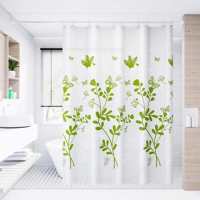 LIEI PEVA Waterproof Anti-Mildew Shower Curtain