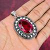 Rubellit 925 Massiv Sterlingsilber Anhänger, Handgefertigter Edelsteinanhänger Schmuck, Geschenke für Ehefrau Brandneuer Anhänger