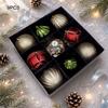 Plastic Christmas Ball Ornaments Red Gold Round Xmas Tree Decorations Shiny Matte Festive Christmas Balls Home Decoration