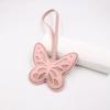 Butterfly Keychain Charm Cute Pu Leather Bag Accessories For Butterfly Lovers Good Gift
