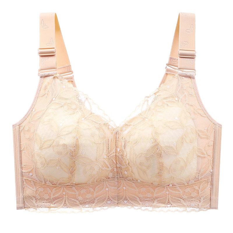 

Минимайзер женский большой размер большая чашка регулируемый ультратонкий бюстгальтер пуш-ап нижнее белье 50/115D оранжевый