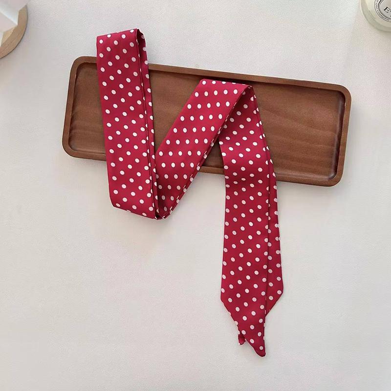 Foulard da Donna in Raso di Seta Stretto Foulard da Collo Sciarpe da Collo Stampate Sciarpa Lunga Sottile in Seta Fascia per Capelli Testa Collo Nastri per Borsa Fasce per Capelli