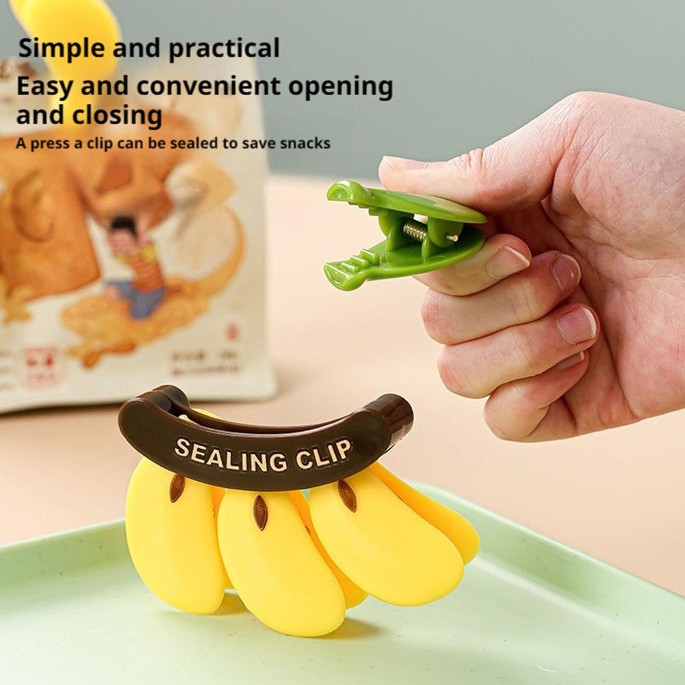 Plastic Sealing Clip Banana-Proof Magnetic Sealing Clip Hand Press Fresh-keeping Clip Multifunctional Household Food Bag Clip