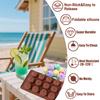 WTEMPO 2pcs Silicone Flower Molds Non-Stick Floral Chocolate Candy Molds DIY Baking Molds for Making Chocolate Soap Cookies Cakes Pudding
