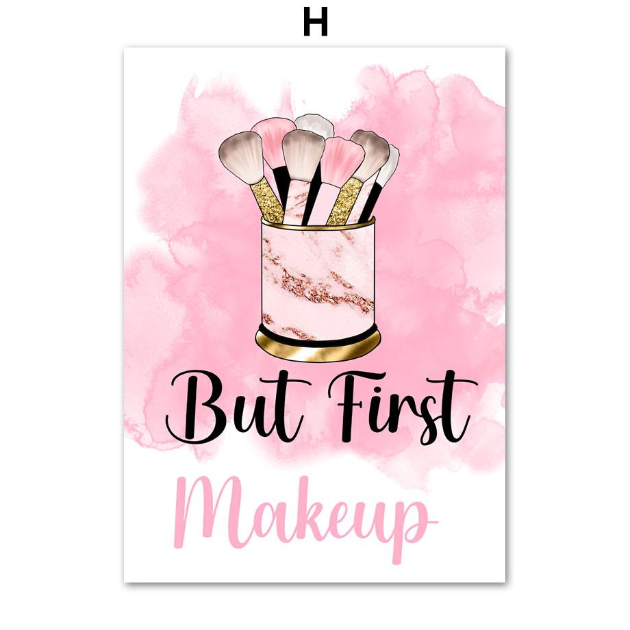 

Кисти для макияжа, духи, брови, ресницы, настенная живопись на холсте, постеры на скандинавскую тему и принты, настенные панно для декора гостиной A4 21X30cm No Framed