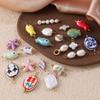 Xiaoqing Fresh Air Pendant Ocean Series Small Fish Sea Star-Shaped Ceramic Stainless Steel Gold-Plated Pendant Necklace
