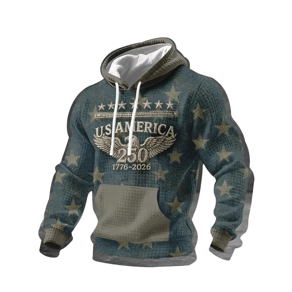2026 Trendy Men's Hoodie for American Anniversary