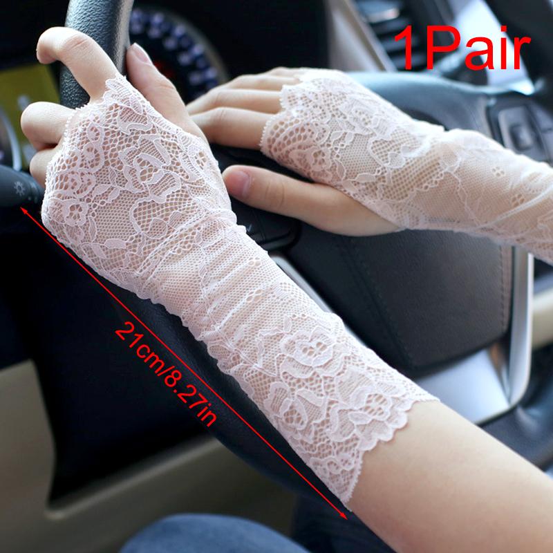 1 Paar Sonnenschutzärmel Tanzperformance Kurzer Handgelenkschutz Sommerabdeckung Narben Mode Fahrhandschuhe Freiliegende Finger