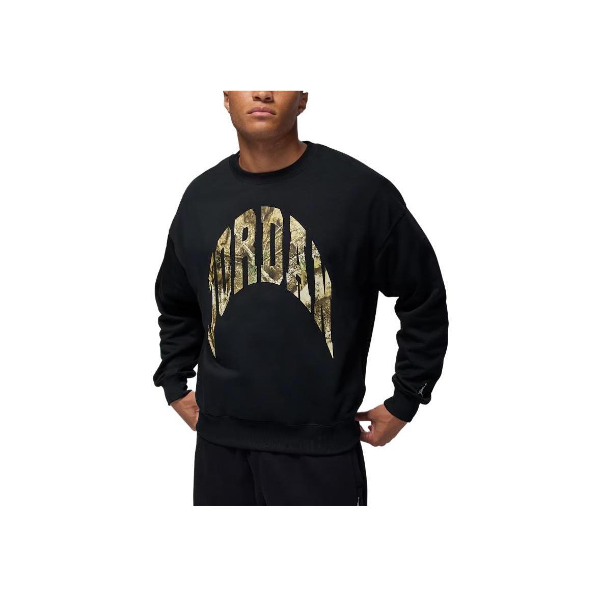 

Jordan Brooklyn Realtree Logo Printed Crew Neck Long Sleeve Sweatshirt Men sweatshirt IM6304-010 M