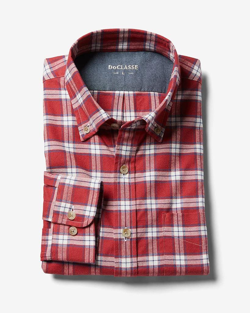 Doclasse Koszula w kratę Dressnel Mały czerwony wzór (54901)