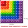 Colorful 12x12 Multiplication Push Bubble Fidget Pop Toys, Times Table Math Teaching Resources Educational Toys Gifts for Kids