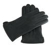 Luvas Masculinas de Couro Genuíno - Estilo Europeu/Americano Quentes de Inverno em Pele de Cabra com Forro de Veludo Falso de Pele de Veado