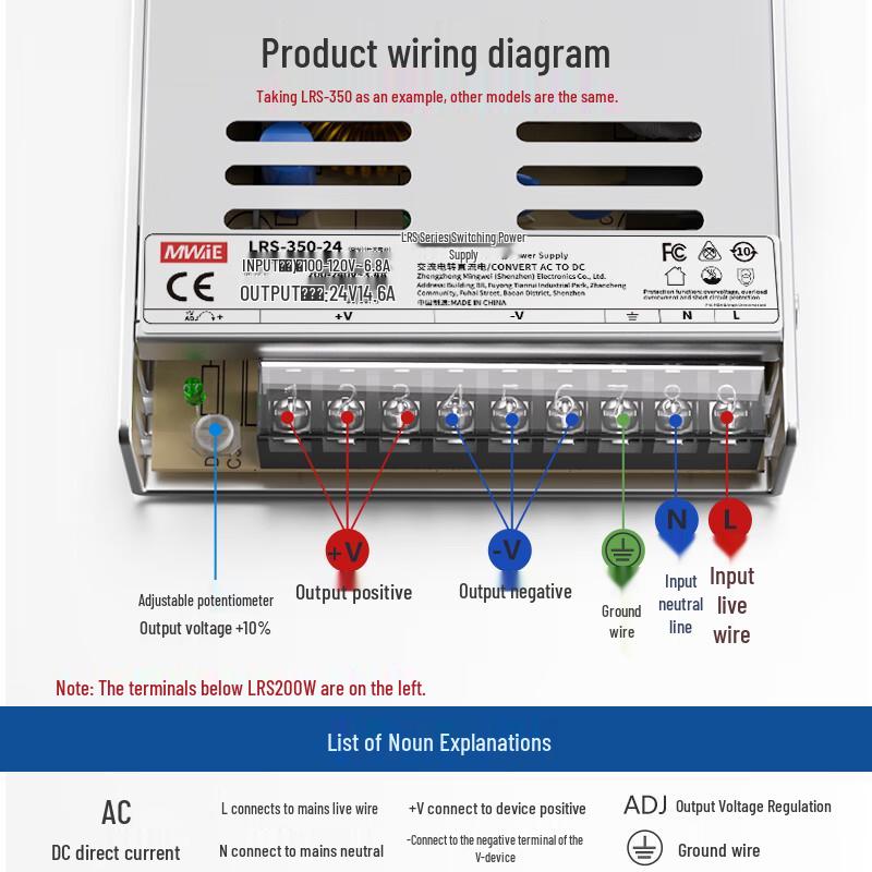 LRS-350-48V 350W Industrial Switching Power Supply