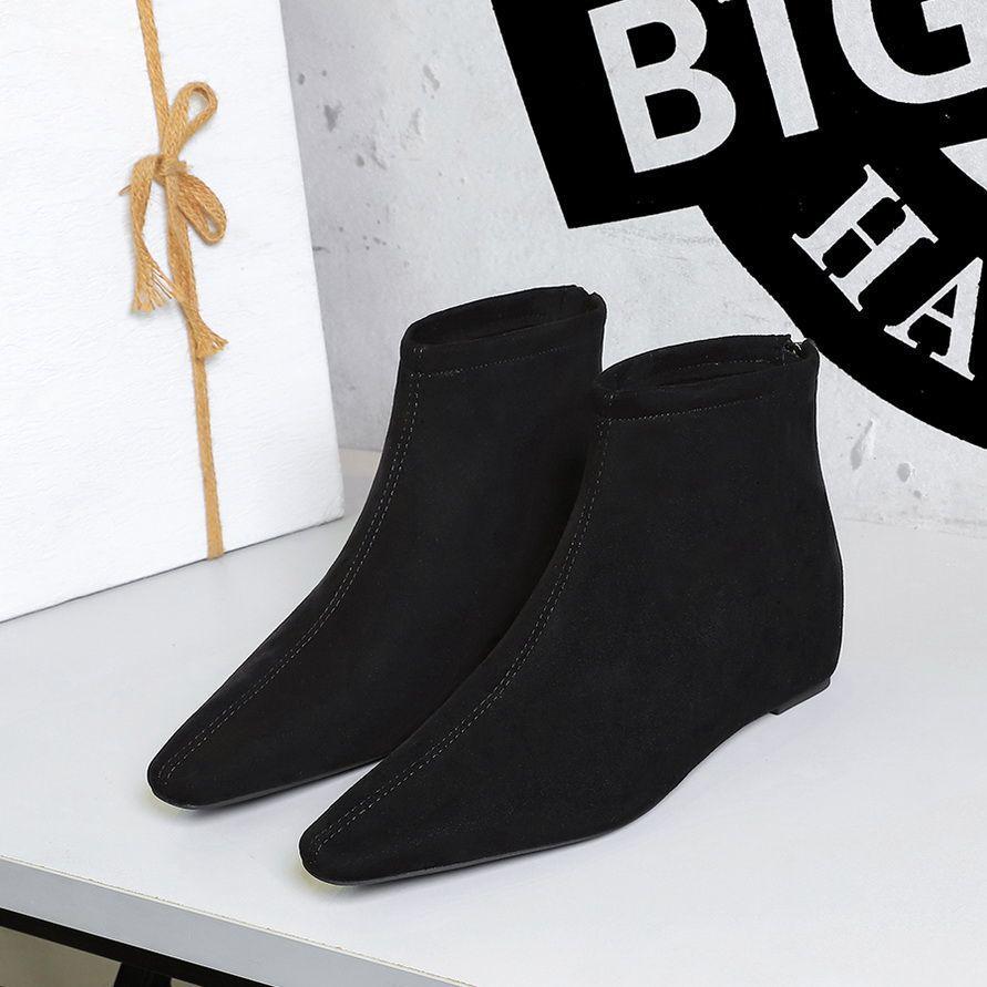 European Leopard Print Women's Ankle Boots - Sexy Wedge Heel with Back Zipper for Autumn and Winter