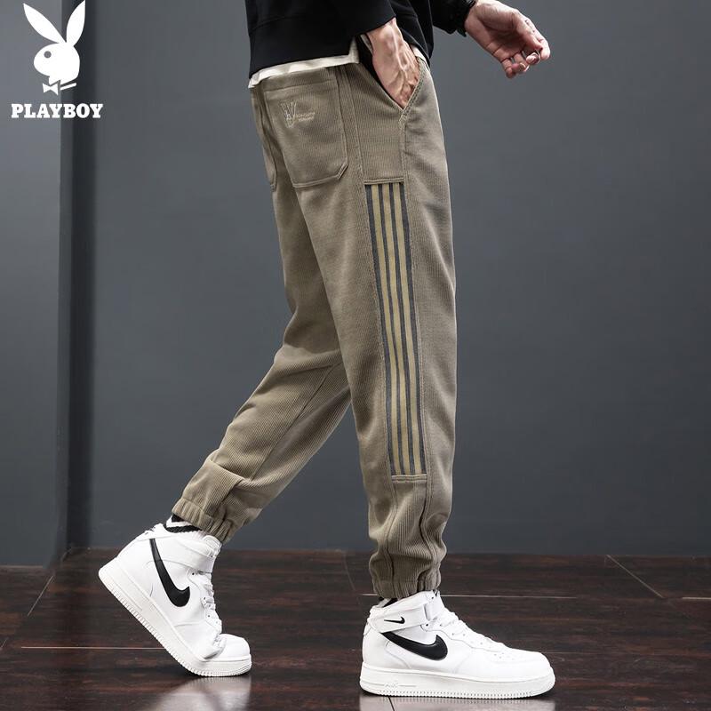 PLAYBOY Men's Autumn/Winter Casual Jogger Pants