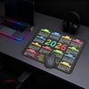 2026 Kalender Mauspad mit rutschfester Gummiunterlage, genähtem Rand, rechteckig, wasserdicht, für Zuhause, Büro, Gaming, Computer, Laptop, Mauspad, Schreibtischunterlage