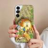 Cute P-PeterS Rabbit Phone Case For Samsung S25,24,23,22,21,S20,Ultra,Plus,FE Black Soft Cover