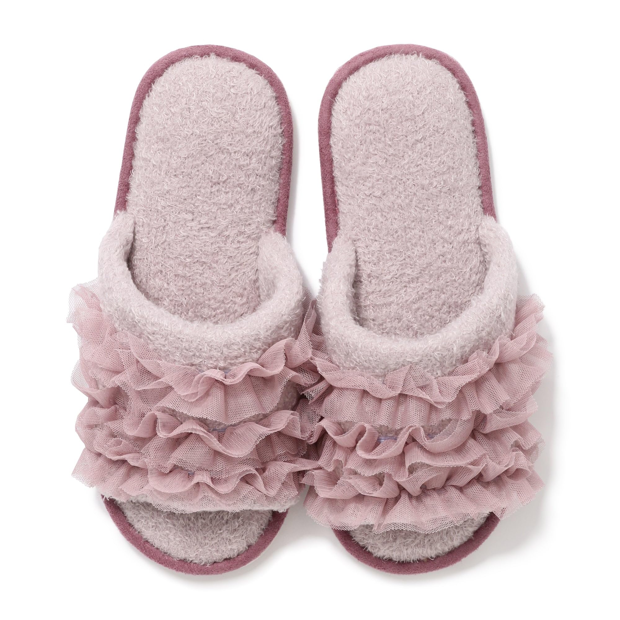 

Francfranc Moist Knit Frill Room Pink Shoes,
