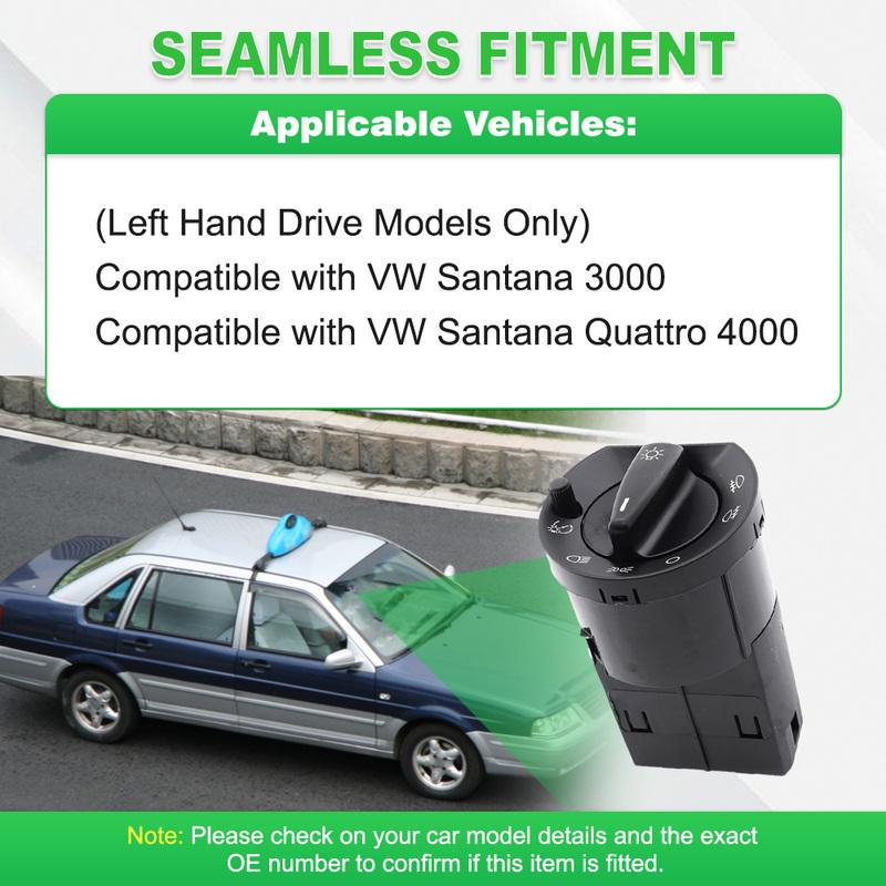 17 P Headlight Switch 33D941531 for VW Santana 3000 VW Santana Quattro 4000 Headlight Switch With Fog Light