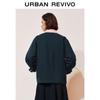 UR Women's Casual Embroidered Collar Cotton Jacket