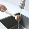 Stain Removal Rotatable Pot Scrubber Long Handle Cookware Cleaner Brush  Kitchen Use