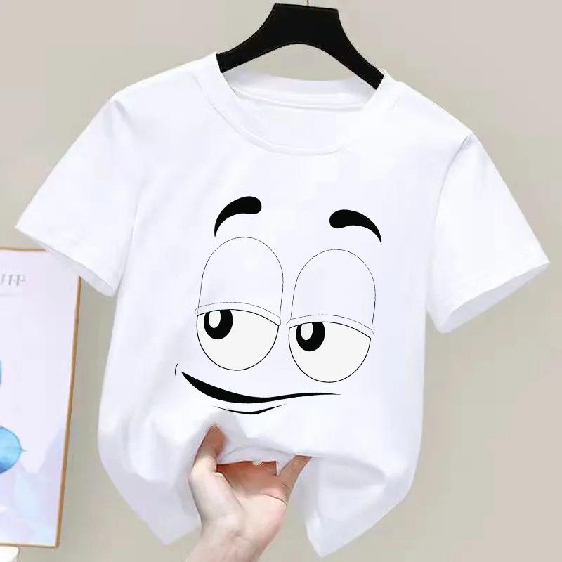 Summer Innovative Chocolate Bean Childrens Printed Tshirt Fun 100 Cotton Casual and Fashionable