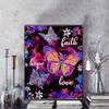 5D Butterfly Colorful Gemstone Full Diamond Painting Set, DIY Cross Stitch Diamond Embroidery Painting Art and Artwork, Decorative Wall Mural