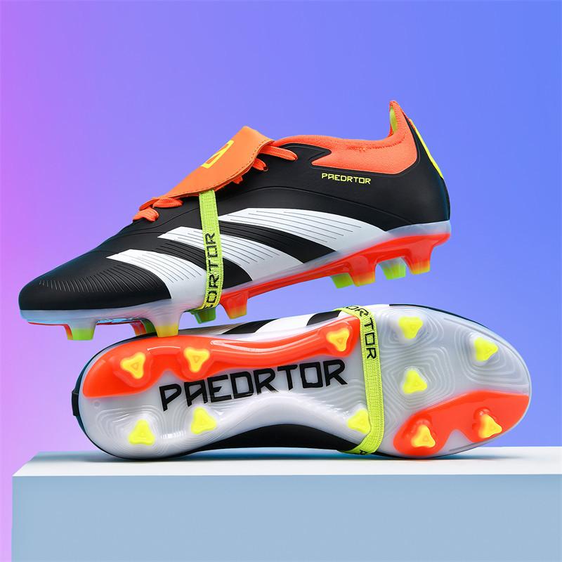 Flip Tongue Series 2025 New Seamless Craft AG Long Nail Football Shoes Youth TF Broken Nail Football Shoes