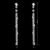 Girl Jewelry Elegant Square Full Diamond Trend Earrings Earrings Earrings
