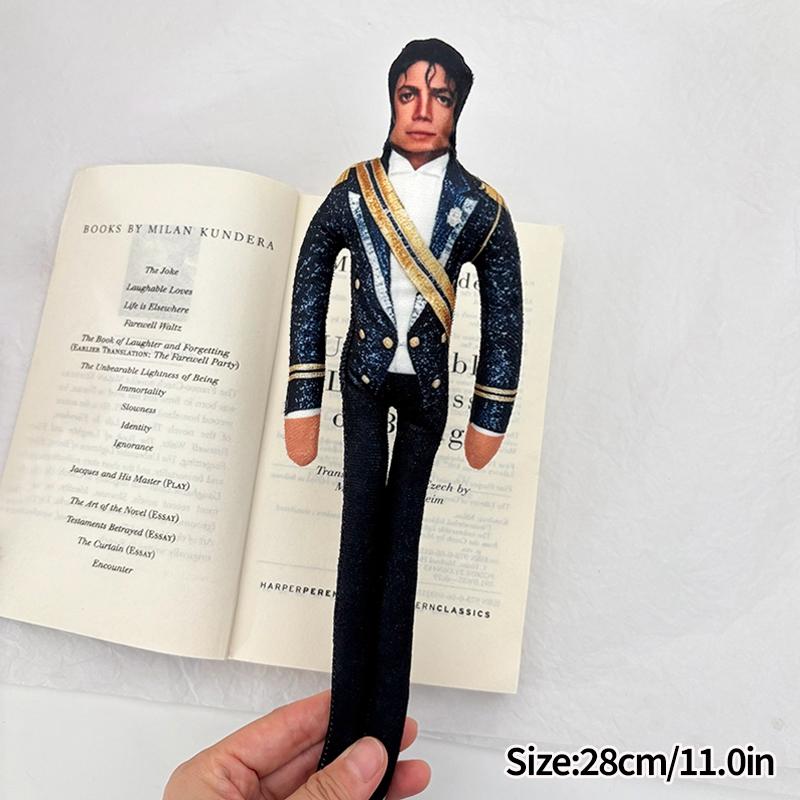 Michael Jackson Peluche Flexible Figure Cosplay Douce Peluche Accessoire Flexible Collection Fan Articulation Mobile Flexible Accessoire Cadeau black