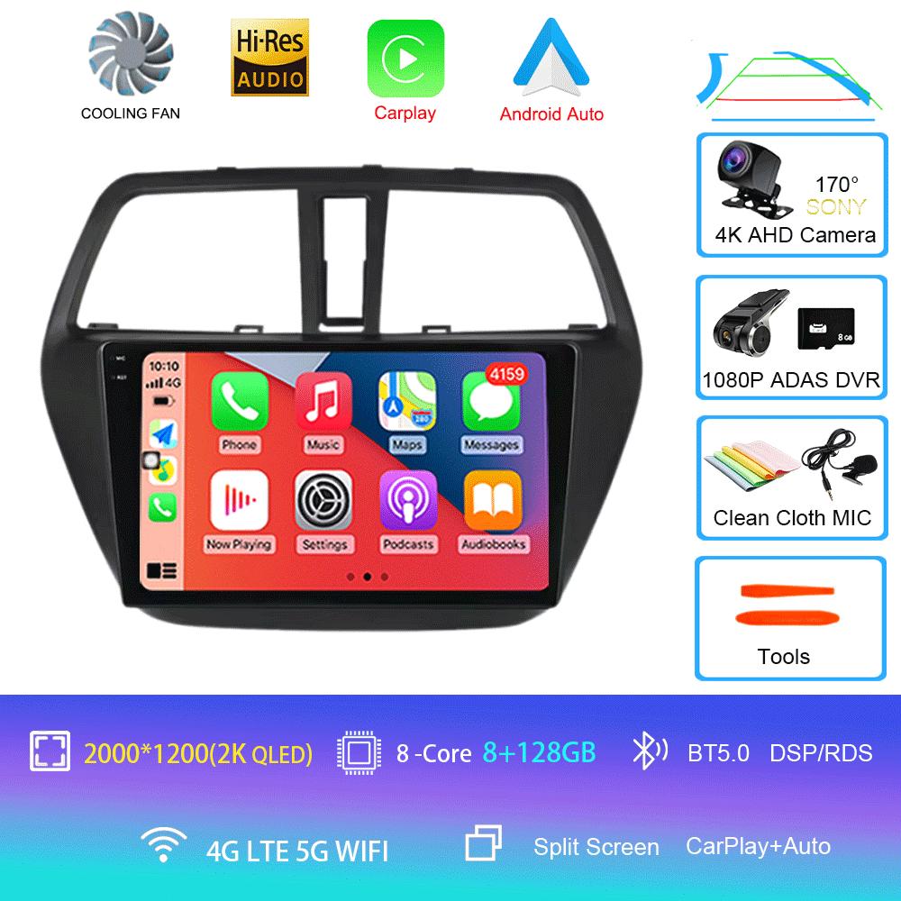 Android 14 Car Radio For Suzuki SX4 2006-2014 Multimedia Video Player 2 Din 4G WIFI Wireles Carplay Navigation GPS RDS Head Unit