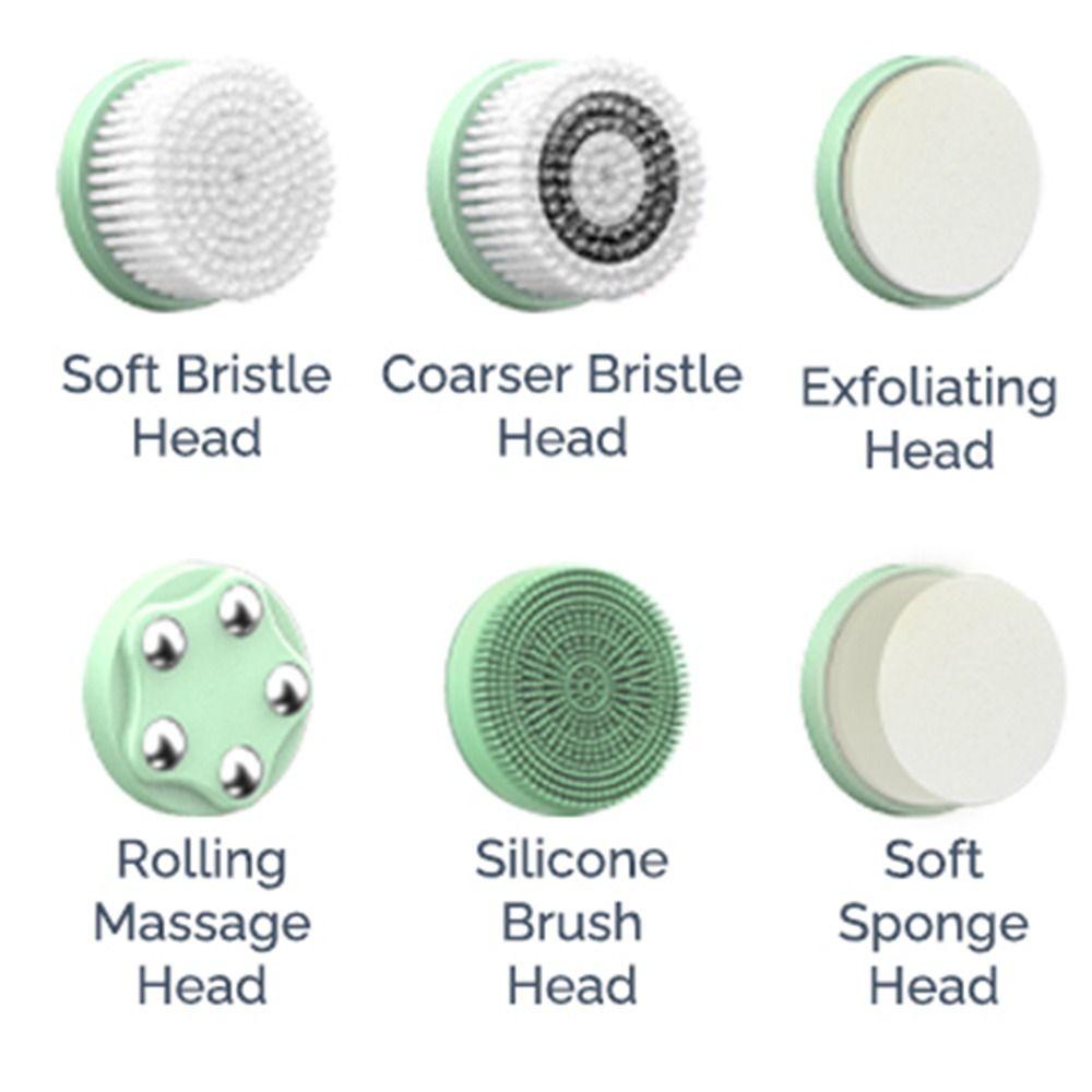 Hot Cold Compress Electric Face Cleansing Brush 360 Rotating Ultrasonic Face Scrubber  Women