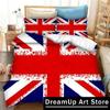 New 3D Print Britain United Kingdom Flag Bedding Set Double Twin King Duvet Cover Comforter Pillowcase Boys Girls Adults Bedroom