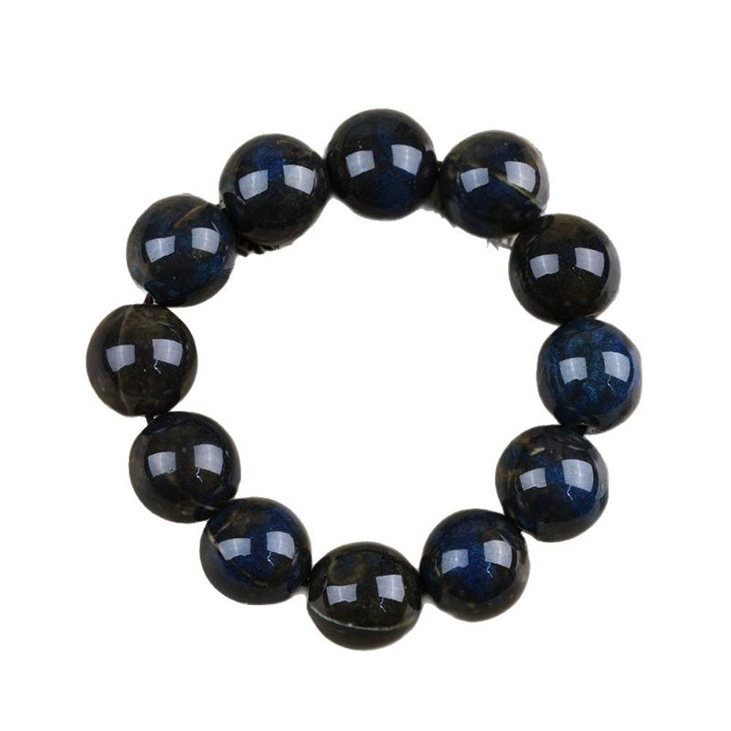 Vintage Porzellan Keramik Perlen Strang Armband für Frauen Klassischer Eleganter Schmuck für Hochzeiten Tägliche Accessoires