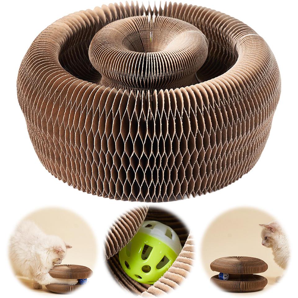 

Organ cat scratching board nest wear-resistant and unbreakable cat toy self-entertainment corrugated paper claw grinding board