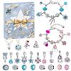 Collana dell'Avvento di Natale Scatola a Sorpresa Orecchini a Bottone Scatola Regalo Foro Gioielli Musicali Scatola a Sorpresa Regalo Calendario del Countdown 24