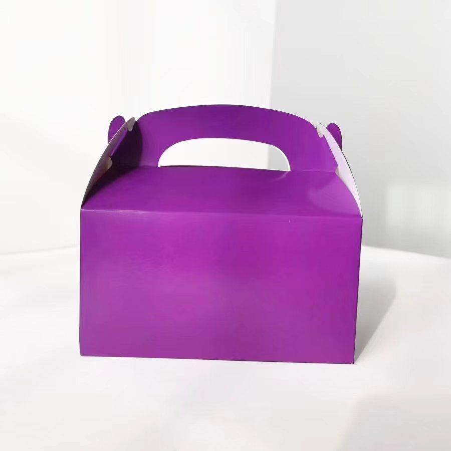 20pcs Christmas Handheld Cake Box Gift Packaging Box Baking Candy Box Party Supplies Holiday Present Storage Box for Small Gifts