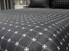 Star Double Quilted Bedspread Black