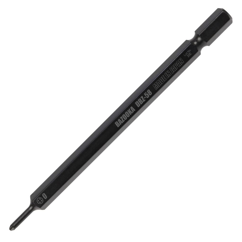 ENGINEER Engineer Bazooka Bit Screw Removal Bit with Crushed Screws Black [Compatible + (#0)] DBZ-58
