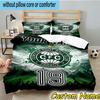 Custom Name Coritiba Football Club Emblem Bedding Set 3PCS Duvet Cover Closure Includes 1 Duvet Cover & 2 Pillowcases for All Seasons Bedroom Decor