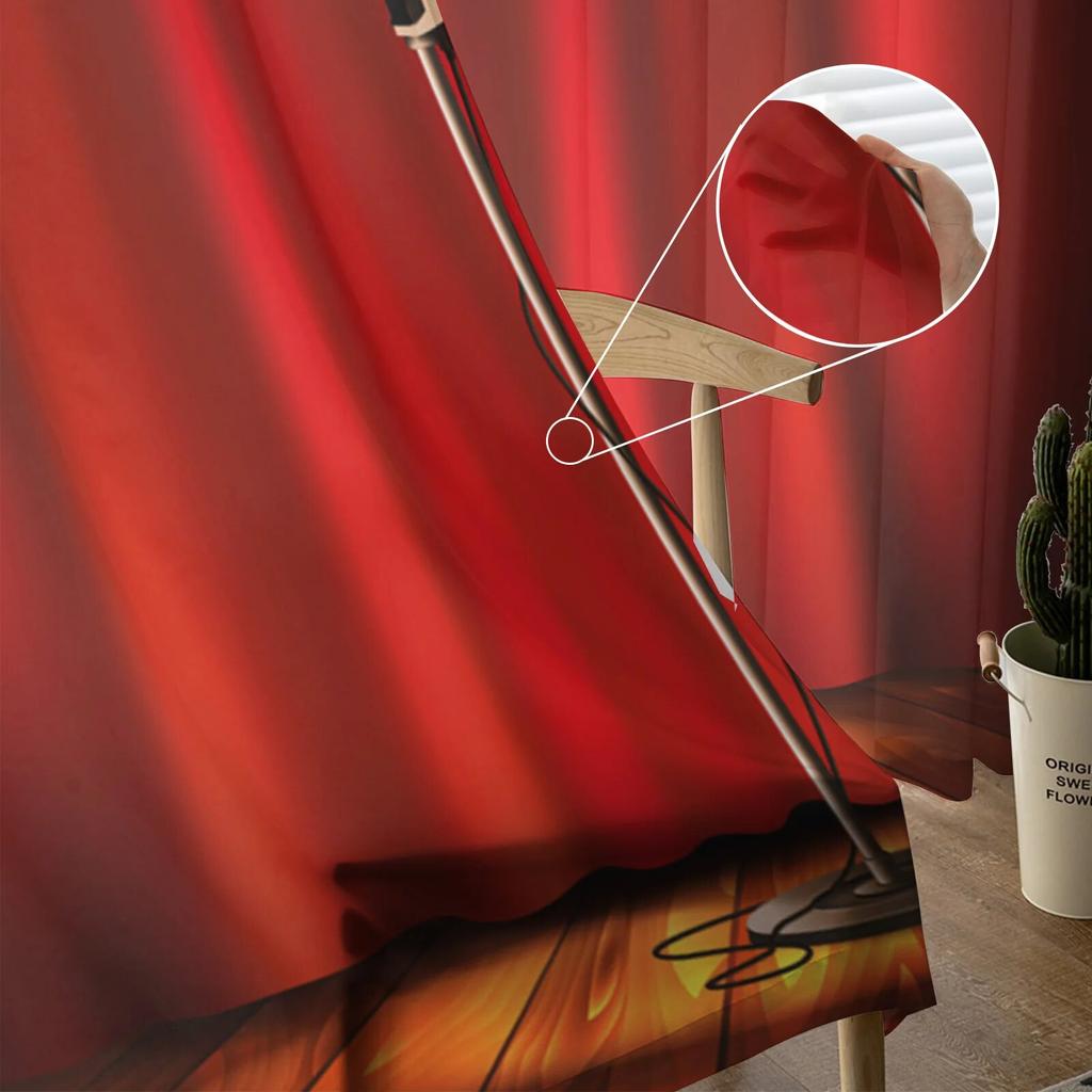 Stage Microphone Lighting Tulle Curtains For Living Room Sheer Curtain Bedroom Voile Decorative Window Treatments