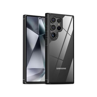 Husă de telefon de lux Gold Armor din acril transparent pentru Samsung S24 Ultra S23 Plus S22 S21 FE Husă all-inclusive de protecție împotriva căderii