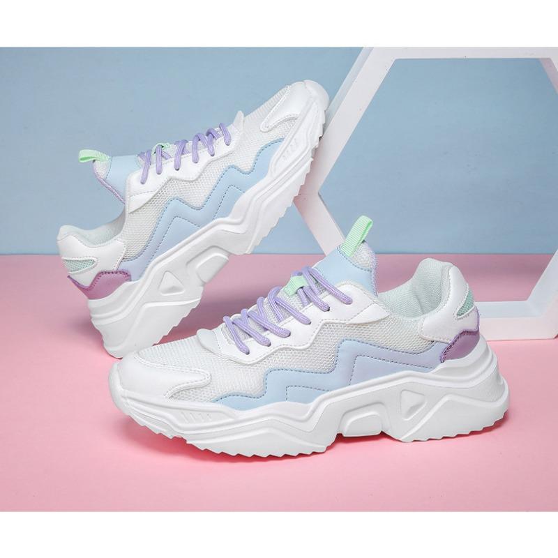 Women's Shoes Sneakers Running Shoes Walking Shoes Students Korean Higher Thick Bottom Tide Comfortable Versatile