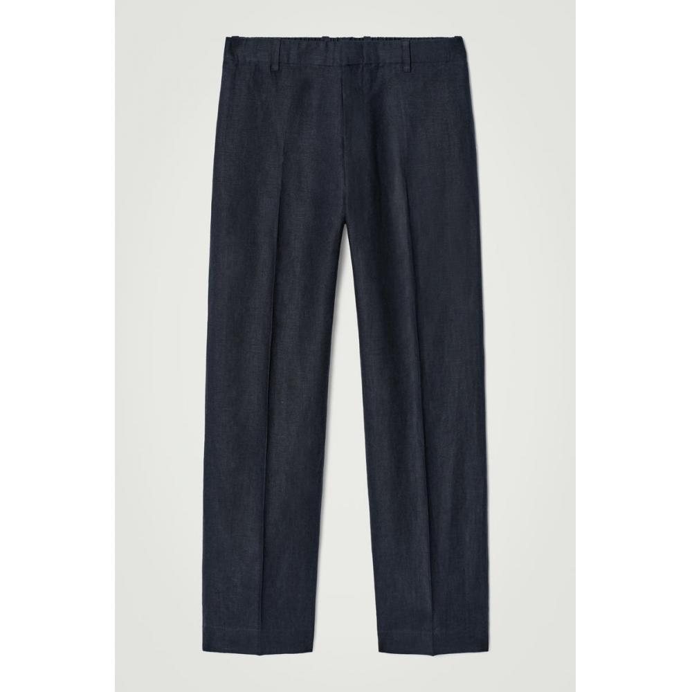 Cos Japan Elastic Linen Straight Leg Pants