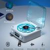 Waves Vinyl-Player Bluetooth-Lautsprecher mit Weißem Rauschen Retro-Plattenspieler-Lautsprecher Schlafhilfe Vitrola-förmiger Lautsprecher mit RGB-Licht