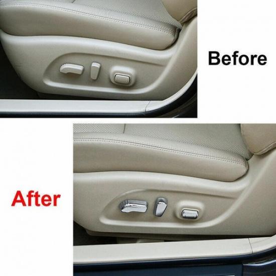 For Nissan Altima/Teana - Chrome Seat Adjust Handle Button Cover Trim 5X