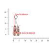 WTEMPO Double Satin Mini Square-toe Shoes Shaped Keychain Ballet Shoes Bag Hanging Pendants Souvenir Gifts for Ballet Dancers and Ballet Lovers