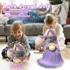 Lavender Carnival Gnome Dwarf Home Decoration Ornament Lavender Elfs Bow Purple Rudolf Doll Crafts Kid Christmas Gift Navidad