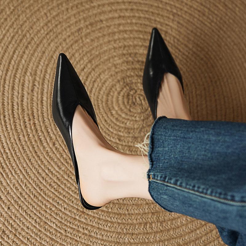 Spring Summer Wedges Heel Women Mules Slippers Fashion Cover Toe Slip On Slide Ladies Street Style Party Dress Sandalias