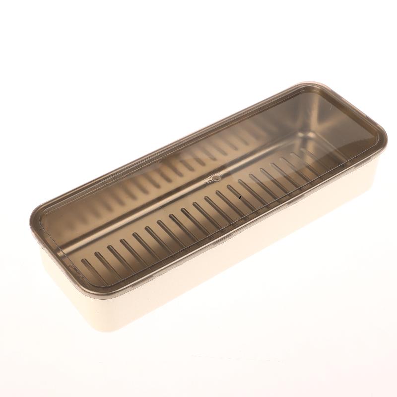 Stainless Steel Food Storage Container Rectangle Dish With Cover Noodles Fruit Tray Lunch Box Thick Refrigerator Organizer Plate